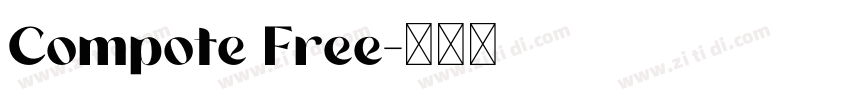 Compote Free字体转换
